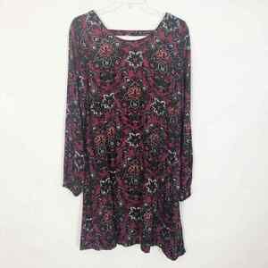 Abercrombie & Fitch Floral Long Sleeve Shift Dress Size Small